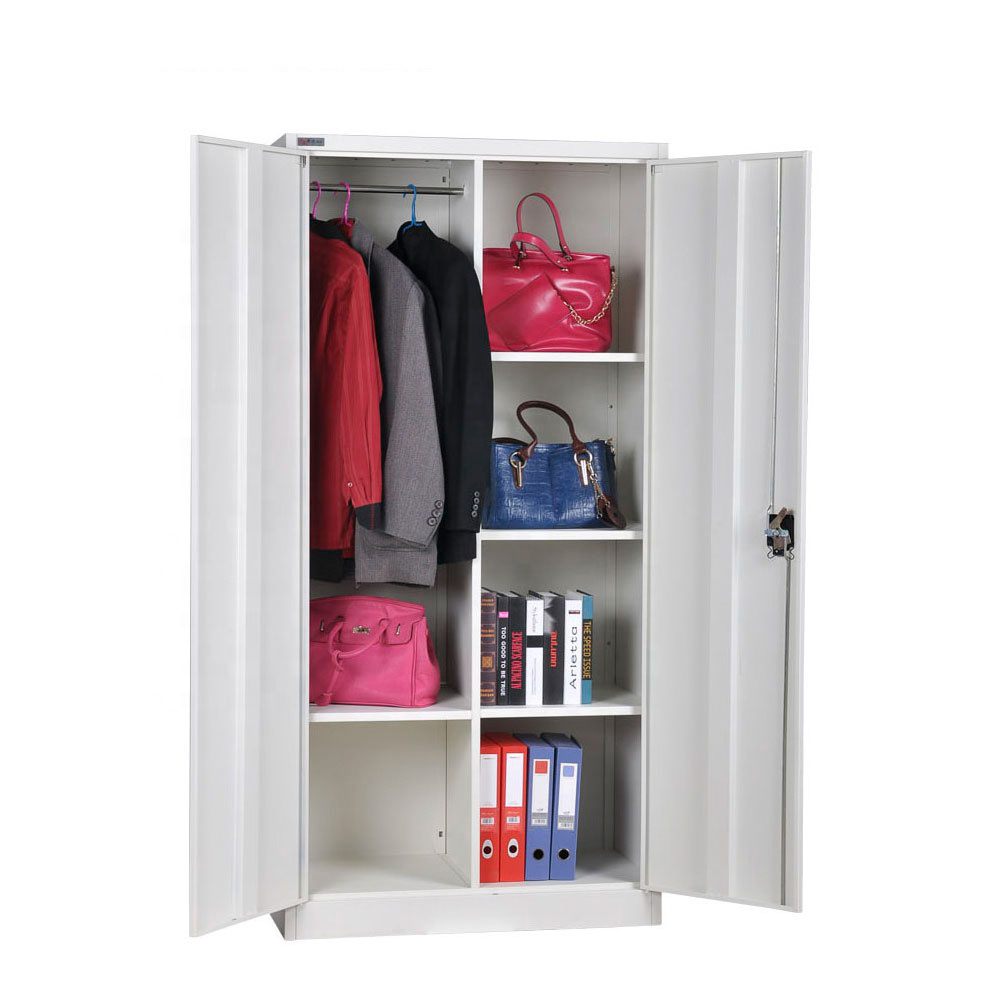 Adapté aux besoins du client d'école de style blanc multifonction en acier armoire vêtements casier