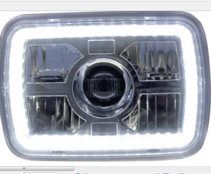 5x7 LED Rettangolare Sigillato Faro Fascio <span class=keywords><strong>Per</strong></span> Trattori Agricoli Moto Camion Offroads - Product Image 1