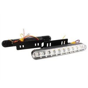 2X30 Đèn Led DRL Trắng + Amber Xe Led Chạy Ban Ngày Ánh Sáng DC 12 V Tự Động Ban Ngày Chạy Đèn với Chỉ Số Tín Hiệu Đèn - Product Image 3