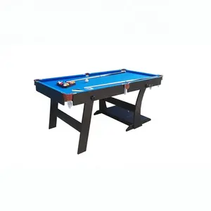 Hoge Kwaliteit Fabriek Directe Verkoop Biljart Games Snooker Pooltafel Met Opslag Vouwen Been