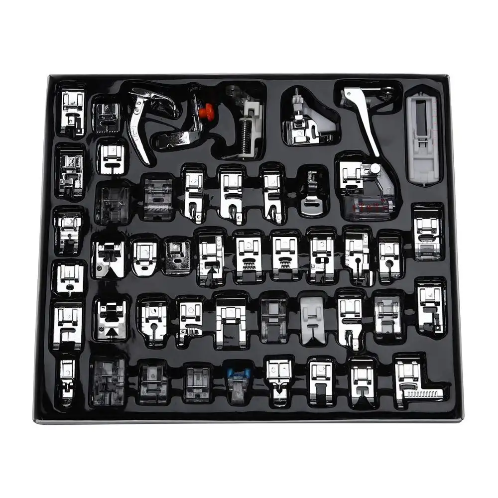 Household Sewing Machine Attachments 48Pcs Sewing Presser Feet Kit for Low Shank Sewing Embroidery Machine Use