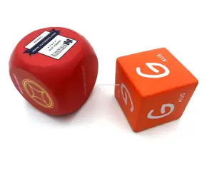 Promotional Cube shaped anti stress ball pu customized high quality cube dice soft squeeze toys for advertising