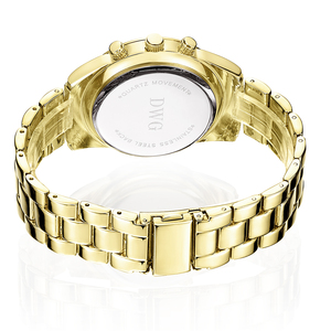 Relojes de <span class=keywords><strong>Oro</strong></span> de 24k con Movimiento de Cuarzo Japonés Geneva <span class=keywords><strong>para</strong></span> <span class=keywords><strong>Hombre</strong></span> - Product Image 5