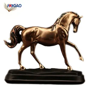 sáng tạo trang trí nội thất tốt nhất bán sản phẩm động vật lưu niệm polyresin nhựa bức tượng bức tượng con ngựa
