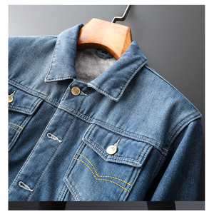 Chaqueta de mezclilla de lana gruesa de moda de los hombres 2019 Chaqueta de mezclilla de invierno de <span class=keywords><strong>la</strong></span> moda de invierno de <span class=keywords><strong>gra</strong></span> - Product Image 5