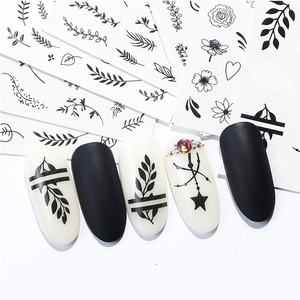 Fábrica de suministro de alta calidad etiqueta engomada del clavo OEM 100% esmalte de uñas pegatina - Product Image 6