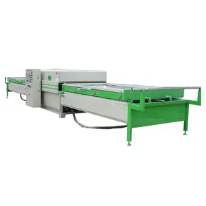 Two tables PVC film vacuum press laminating machine for wood door cabinet making PVC Foil vacuum hot press machine