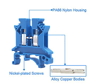 CNBX prix d'usine UK étanche rail din électrique en plastique <span class=keywords><strong>pince</strong></span> à vis bornier - Product Image 3