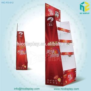 Exhibición de cartón de piso estante de soporte para <span class=keywords><strong>comprar</strong></span> en el supermercado o mostrar - Product Image 3