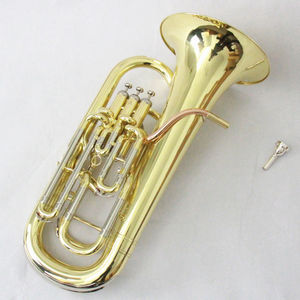 OEM <span class=keywords><strong>Prix</strong></span> d'usine chinois Modèle professionnel Vannes de compensation de tonalité en Bb/F laqué or <span class=keywords><strong>Euphonium</strong></span> - Product Image 2