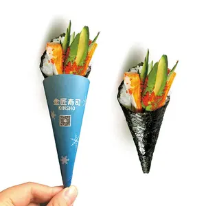 Одноразовый бумажный конусный рукав для упаковки суши Temaki