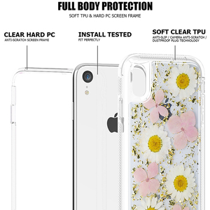 2 en 1 híbrido a prueba de golpes a prueba de 360 funda de protección completa Real flor Teléfono, caso para iPhone XR - Product Image 2