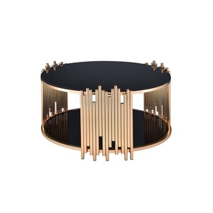 Thép Không Gỉ Khung Bằng Đá Cẩm Thạch Vòng Bảng Bên Sofa Bàn Trà Trung Tâm Bảng - Product Image 1