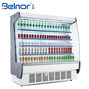 4 étagères commerciale verticale boisson supermarché ouvert affichage refroidisseur de boissons - Product Image 1