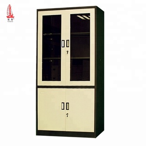 Derribar muebles de acero del Gabinete de almacenamiento de 4 de Metal de <span class=keywords><strong>puerta</strong></span> de oficina armario con estantes ajustables - Product Image 1