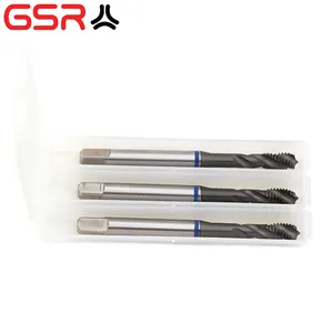 Tarauds de <span class=keywords><strong>machine</strong></span> <span class=keywords><strong>HSS</strong></span> Tarauds de filetage à flûte en spirale Tarauds de <span class=keywords><strong>machine</strong></span> avec anneau bleu des outils à main - Product Image 3