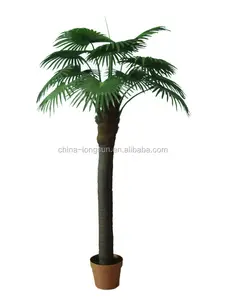 WS16061102 guangdong produzione ventilatore all'ingrosso coperta falso decorativi ad alta imitato artificiale palm tree