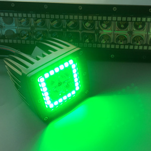 C <span class=keywords><strong>REE</strong></span> LED 12W cambio de color LED pods luz cuadrada Offroad pod cubic Angel Eye halo Kit - Product Image 2