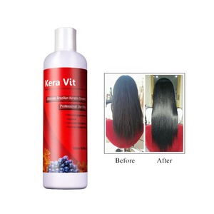 Crema relajante de queratina para el cabello, tratamiento complejo alisador del cabello negro - Product Image 4