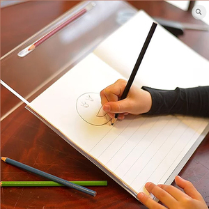 Pente d'écriture acrylique avec porte-stylo Planche d'écriture acrylique inclinée - Product Image 1