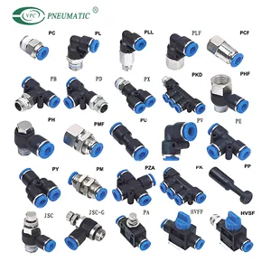 1/4 Bsp Pneumatic Cylinder Accessories Fittings 1 Touch Tube Air Connector
