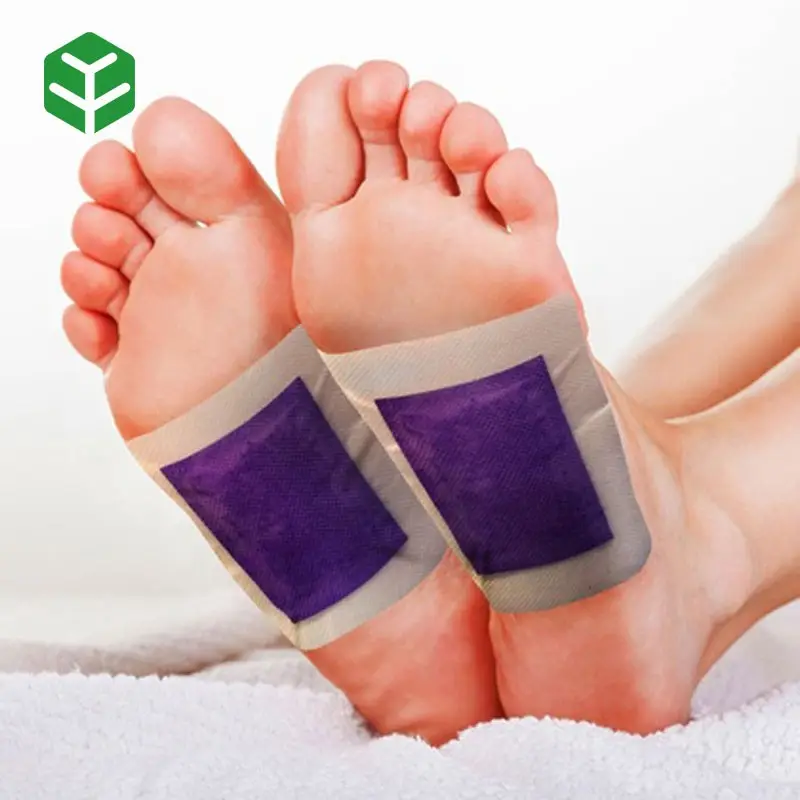 Ingrédients naturels japonais Kinoki nettoyant à base de plantes Detox Foot Patch