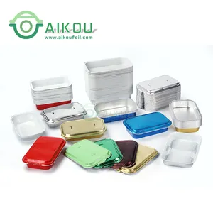 使い捨て機内食品包装電子レンジ安全アルミホイルエアラインフードトレイ/コンテナ/ボックス