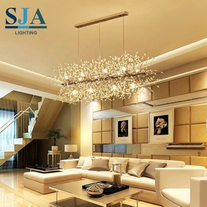 Bedroom Crystal LED G9 Silver Golden Color Pendant Light <strong>Chandelier</strong> with 360 Beam Angle - Product Image 4