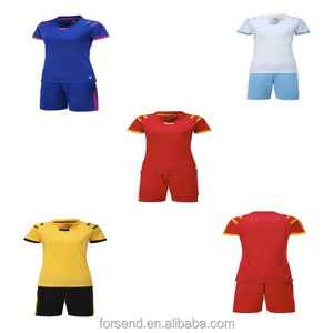 Wholesale woman quick fit blank training sports uniform clothing print red football jerseys - Product Image 1