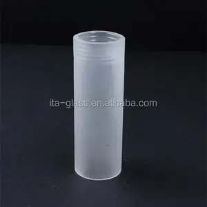 Mini hand made pyrex fosco tubo de vidro de borosilicato com G9 parafuso do lado de fora para a iluminação