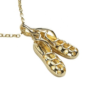 Venta al por mayor de alta calidad de zapatos de baile zapatos chapado en <span class=keywords><strong>oro</strong></span> llavero de Pom China - Product Image 2