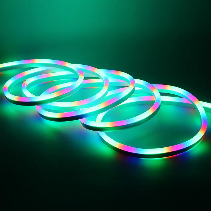 LED Strip Lampu AC220V 5050 Tahan Air Satu Sisi Fleksibel Lampu Colorful LED Lampu Neon