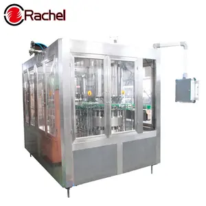 HDPE Litchi milk juice bottle filling aluminum foil sealing machine