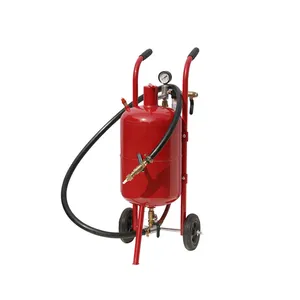 High speed jet portable rust removal sandblaster pot