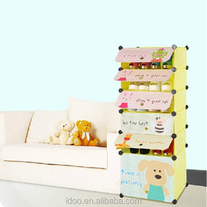 Plástico <span class=keywords><strong>barato</strong></span> simple dibujos animados diseño <span class=keywords><strong>Zapatero</strong></span> gabinete de almacenamiento para niños - Product Image 5