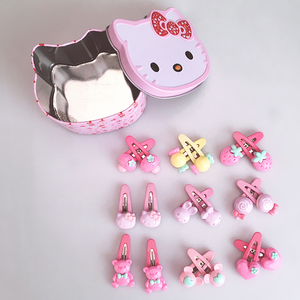 En gros personnalisé mignon en métal fantaisie en plastique petite fille épingles à cheveux clips pour les femmes - Product Image 5