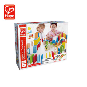 Hape marca educativos construir el domino trail divertido de madera dominó bloques - Product Image 6