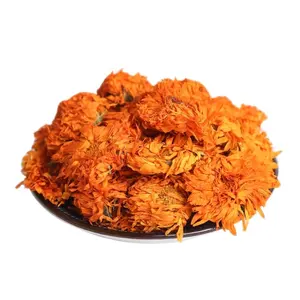 Calendula seluruh bunga kering, Pot bunga Marigold untuk teh Herbal alami kering Marigold Calendula Officinalis teh Herbal