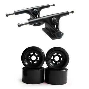 סיטונאי 83mm גדול רך גלגלי משאית סט, 7 "Longboard משאית גלגלים חשמלי חלקי סקייטבורד