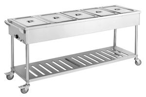 Equipo de restauración Acero inoxidable Bain Marie comida caliente carro - Product Image 2