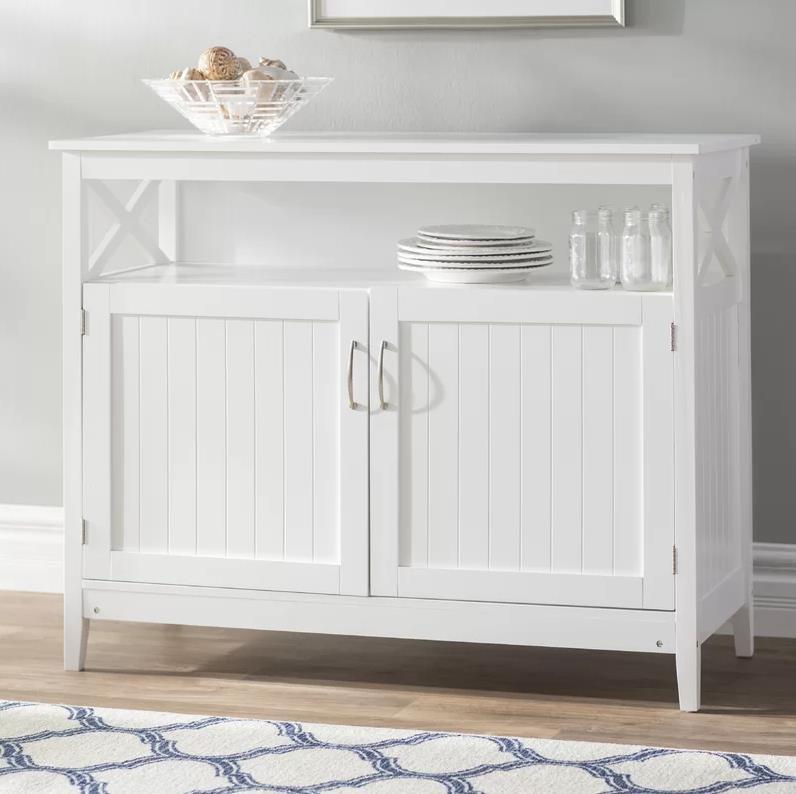 Sideboard MDF White Color Luxury Sideboard Cabinet For Living Room Furniture