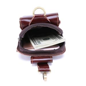 Degli uomini del Cuoio genuino Del Cuoio Del Telefono Sacchetto Della Cinghia del Sacchetto Cross body Bag - Product Image 5