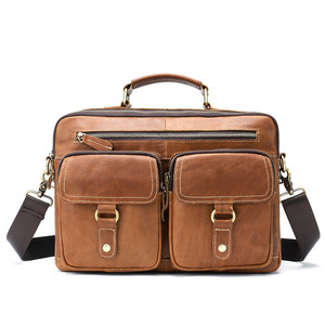 fábrica 8622 oficina de cuero bandolera Portátil Bolsa con <span class=keywords><strong>el</strong></span> logotipo para los hombres maletín Vintage gancho de la bolsa 2019 - Product Image 3