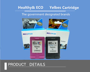 7 étoiles compatible 802XL <span class=keywords><strong>cartouche</strong></span> d'<span class=keywords><strong>encre</strong></span> pour HP802XL HP 802 pour Deskjet 1000 1050 1051 1055 2000 - Product Image 3