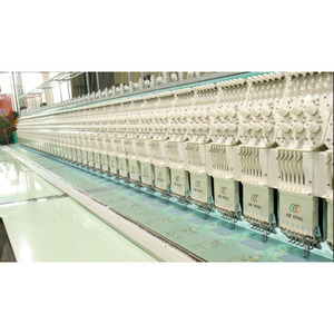 เครื่องเย็บปักถักร้อยด้วยคอมพิวเตอร์แบบแบนหลายหัว56หัวลูกไม้ - Product Image 2