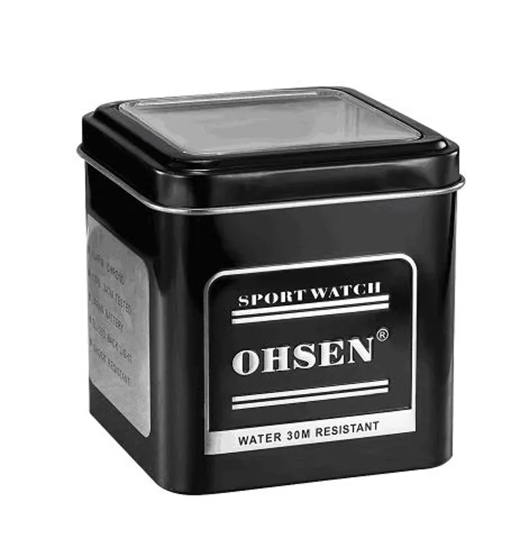 Orijinal OHSEN İzle kutusu 01/02 izle hediye ambalaj metal kutu, biz kutusu izle birlikte, yok satmak boş kutu,