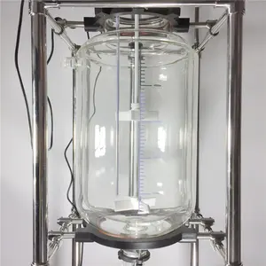 50l Reactor New Design Automatic Jacketed Glass Chemical Reactor 50l 100l 200l Machine Equipment With Continuous Stirred Tank Reactor Cstr