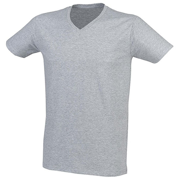 Plain Color V-neck T-shirts China Trade 