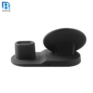Chargeur de téléphone sans fil rapide 10 <span class=keywords><strong>w</strong></span> station de charge avec <span class=keywords><strong>3</strong></span> en 1 pour téléphone portable - Product Image 3