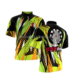 Venta al por mayor mejor calidad de los hombres de sublimación de tinte camisetas de bolos con cualquier color - Product Image 2